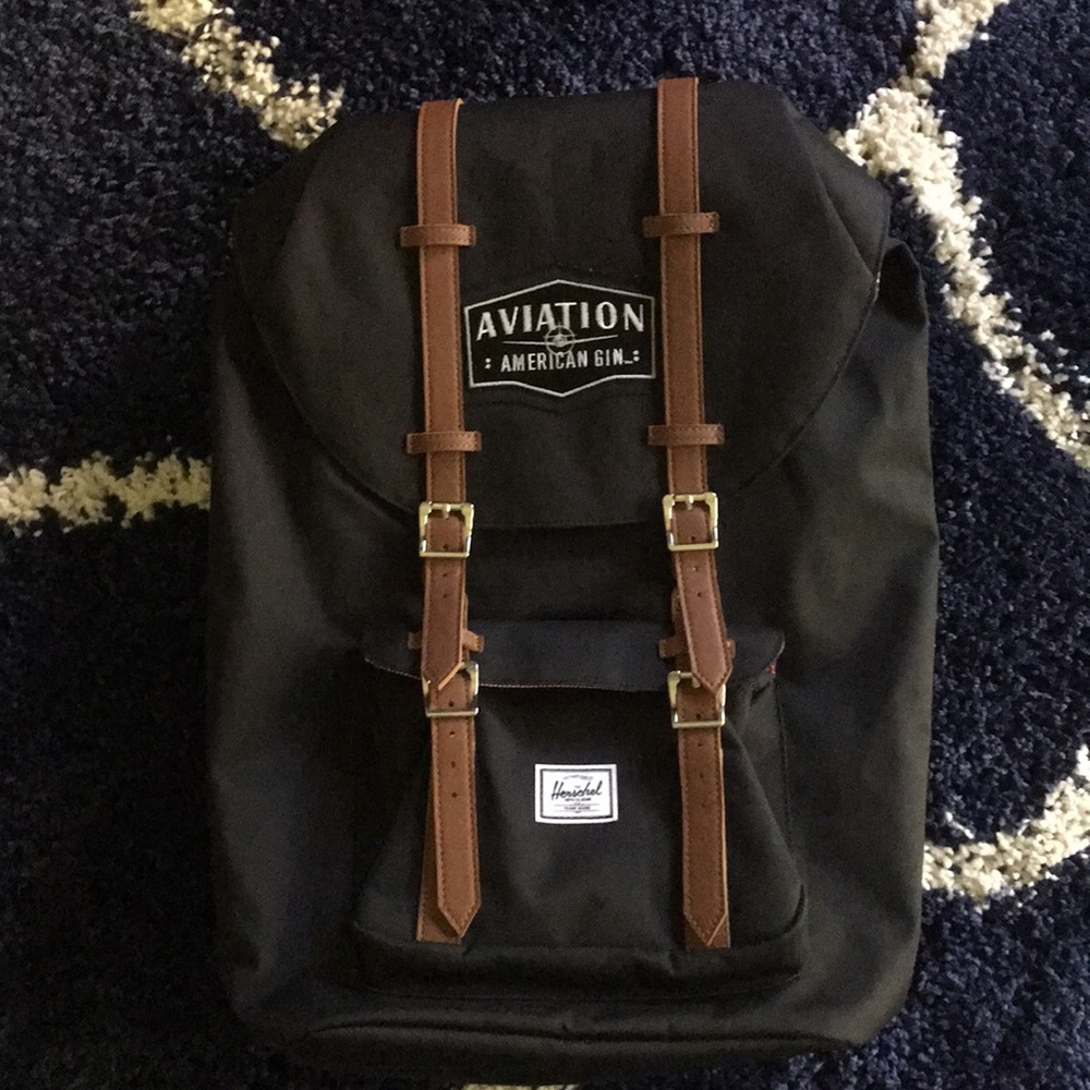 1 of a Kind Aviation Gin branded Herschel